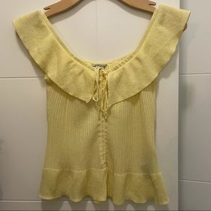 Off the shoulder knit top